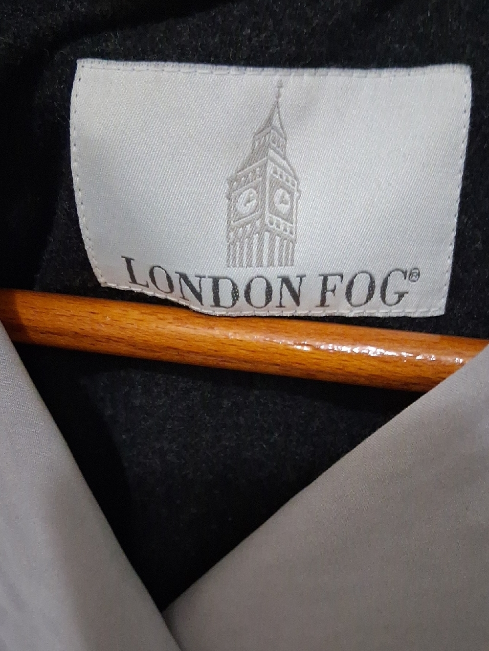 Y2k London Fog Grey Double Breadtef Trench Coat. - Picture 12 of 16